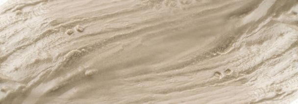 Wet Sand Texture, Sandy Beach Background, Wave Desert Pattern after Rain, Beige Dune Surface Mockup, Sand Texture Top View with Copy Space - Φωτογραφία, εικόνα