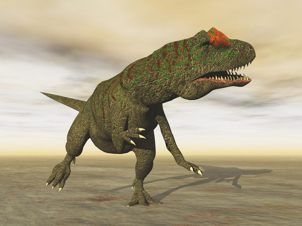 Allosaurus dinozor - 3d render - Fotoğraf, Görsel