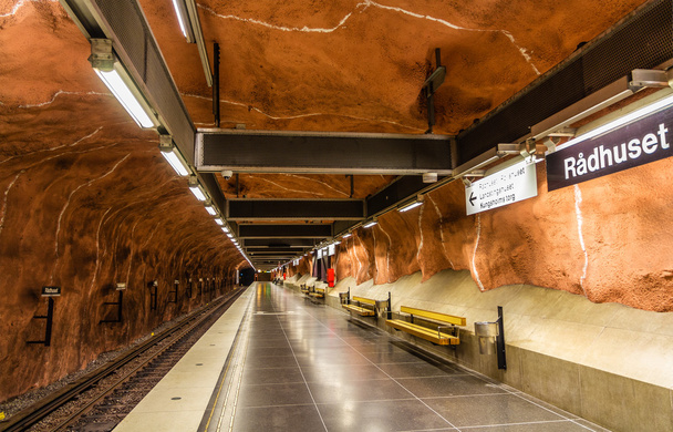 Radhuset-aseman sisätilat, Tukholman metro
 - Valokuva, kuva