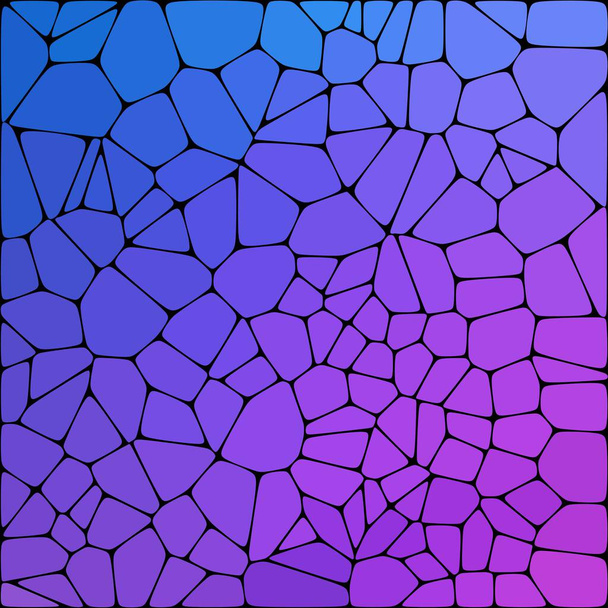 Purple background consisting of pebbles. Vector template in polygonal style. - Vektor, Bild