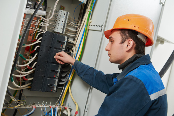 electrician engineer worker - Foto, Bild