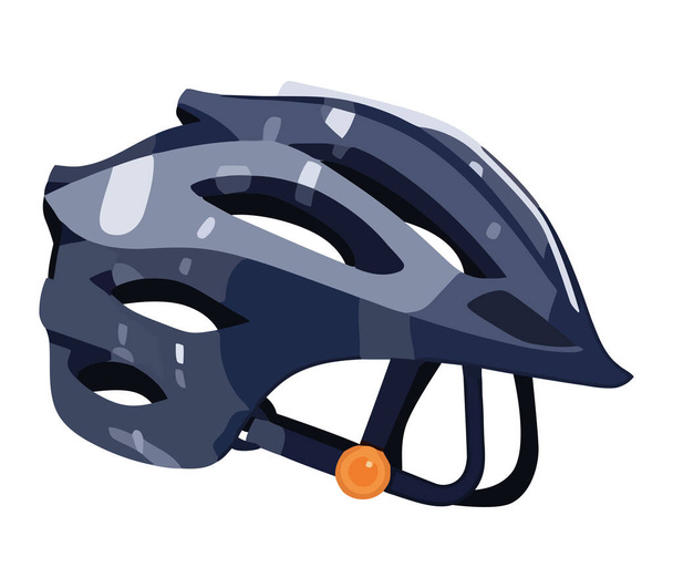 Extreme sports helmet icon isolated - Vektor, Bild