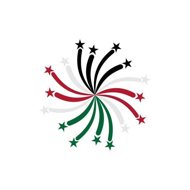 ケニアの旗のアイコンセット、ケニア独立記念日のアイコンセットベクトル記号 - ベクター画像