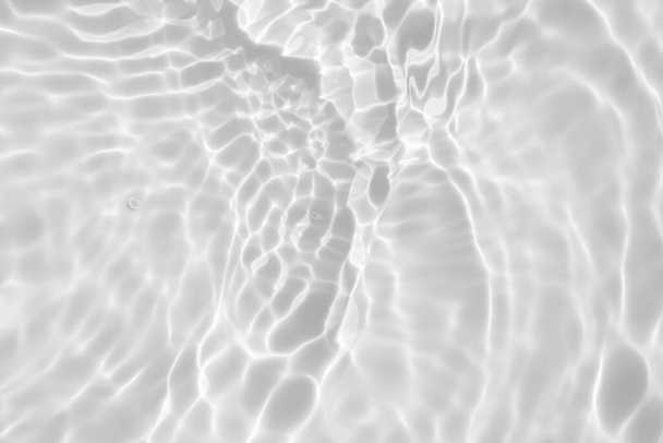 Abstract white transparent water shadow surface texture natural ripple background - Zdjęcie, obraz