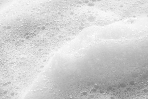 Abstract white soap foam bubbles texture background - Photo, Image