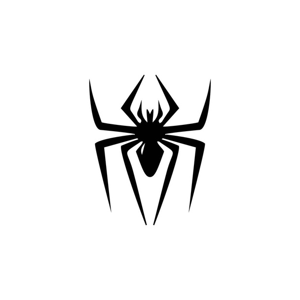 Εικόνα αράχνης, μαύρη σιλουέτα χήρας. Απόκριες σύμβολο των ζώων, arachnid σημάδι, bug εικονόγραμμα, αράχνη διάνυσμα εικονίδιο απομονωμένο - Διάνυσμα, εικόνα