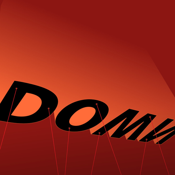 Down poster - Vector, Image