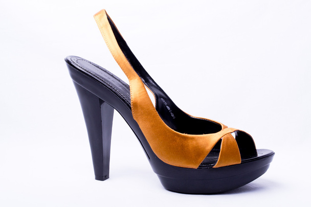 sárga nők magas sarkú női cipő - Fotó, kép