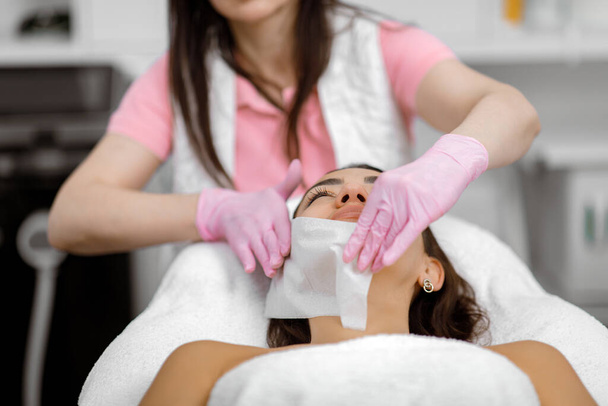 skin cleansing,Facial treatment,Skin enhancement service,cosmetic facial procedure,Acne therapy - Photo, Image