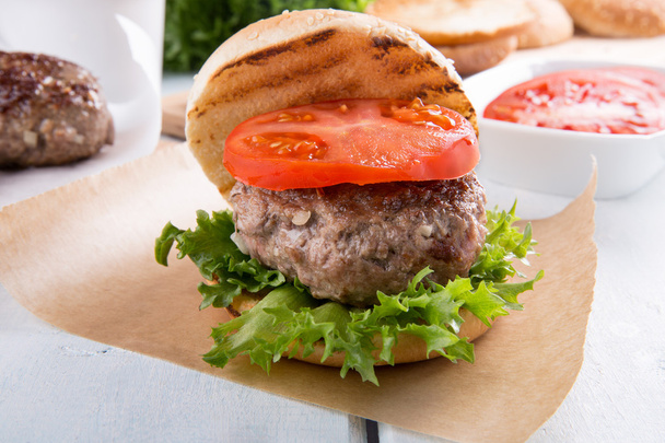 Homemade hamburger  - Photo, Image