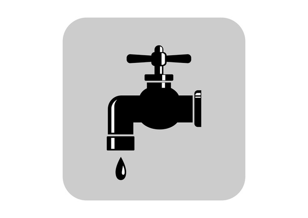 Faucet vector icon - Vector, Image