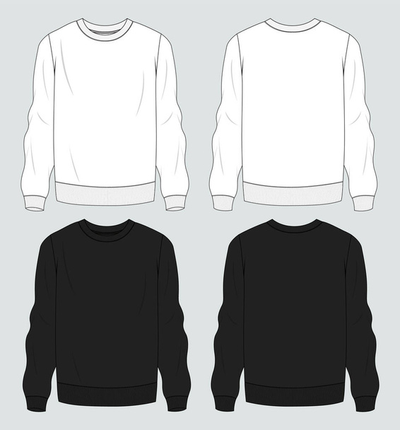 Long sleeve jacket sweatshirt vector illustration  - Vetor, Imagem