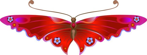 σχηματοποιημένη πεταλούδα - Διάνυσμα, εικόνα