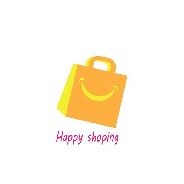 shopping bag illustration icon logo vector design - Vector, Image