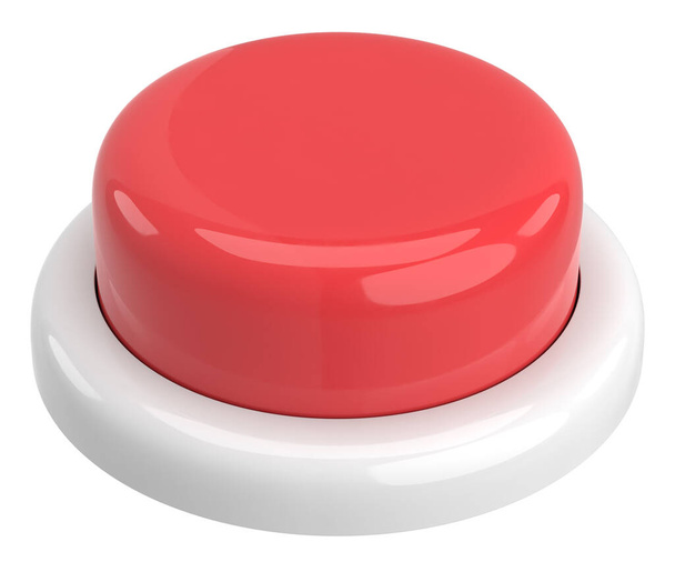 Push button. 3D button. 3D illustration. - 写真・画像