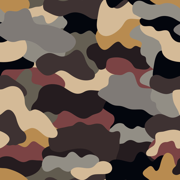 Seamless military camouflage texture. - Vector, Image