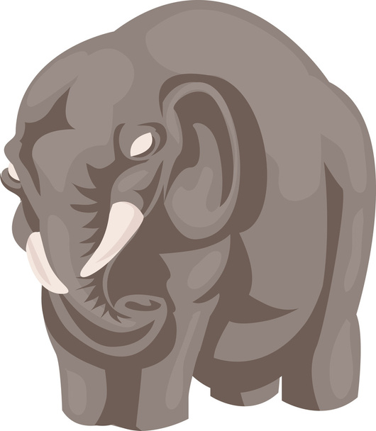 Elefant - Vektor, Bild