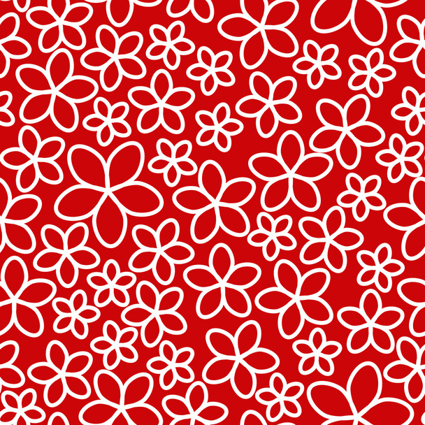 Seamless pattern with white flowers - Вектор,изображение