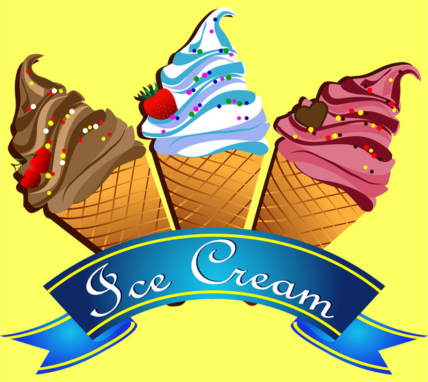 Ice cream - Vektor, Bild