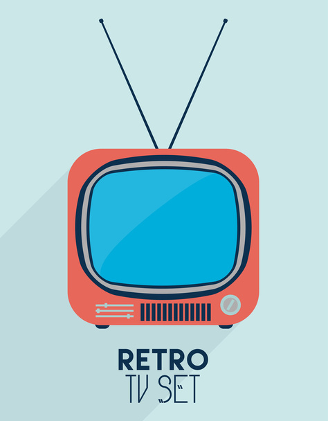 retro tv-készülék - Vektor, kép
