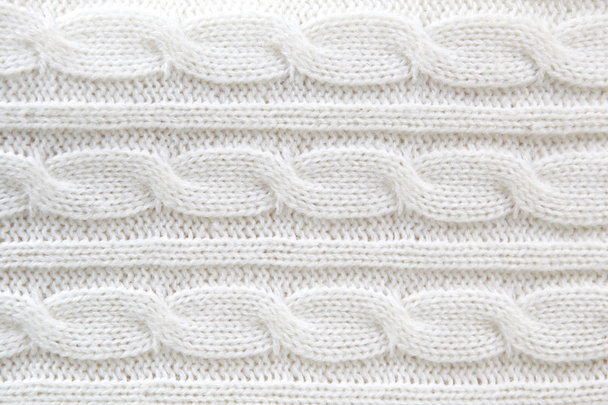 White wool sweater background - Foto, imagen