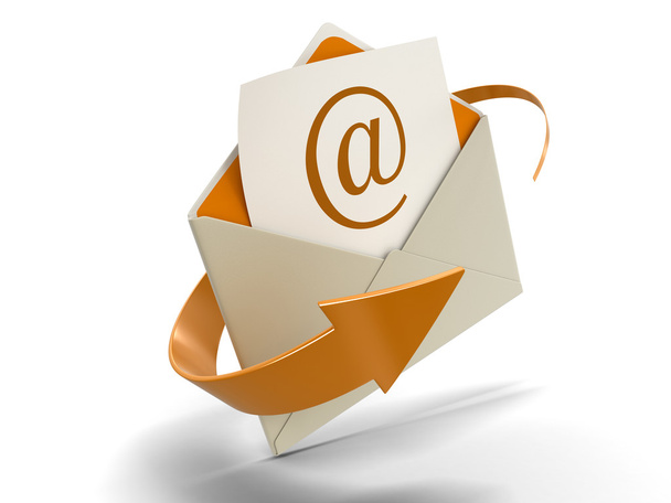Ηλεκτρονικό ταχυδρομείο επιστολής (διαδρομή αποκοπής περιλαμβάνονται) - Φωτογραφία, εικόνα