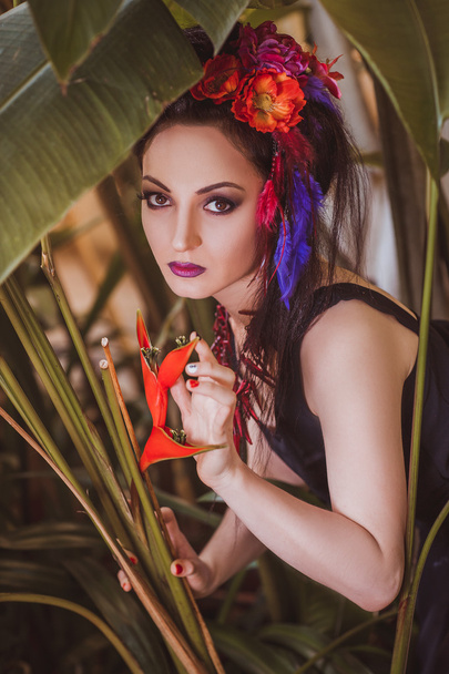 Bright girl in the tropics - Fotografie, Obrázek