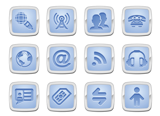communication icon set - Vector, Image