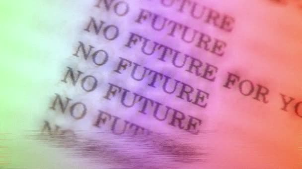 No future text glitch effect - Footage, Video