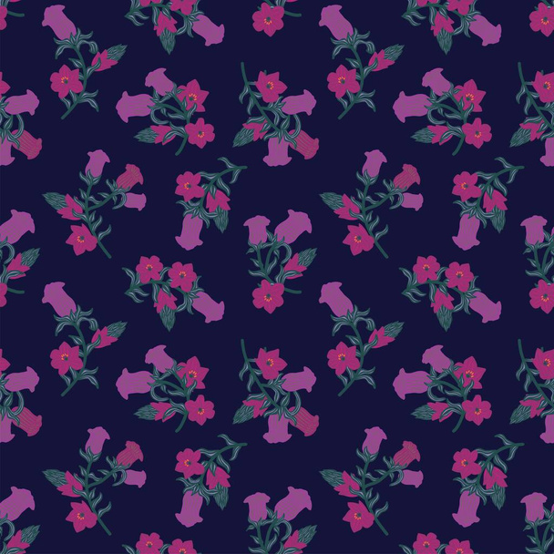 Värikäs Oriental Kukka saumaton kuvio tausta muoti tekstiilit, grafiikka, taustat ja käsitöitä - Vektori, kuva