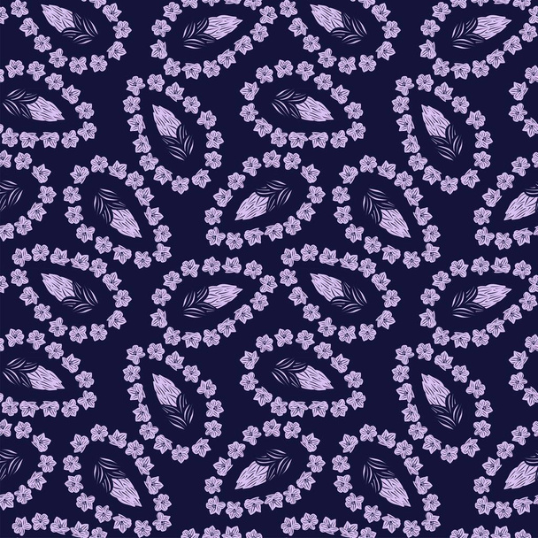 Pastels Paisley abstract seamless pattern design for fashion textiles, graphics, backgrounds and crafts - Vector, Image
