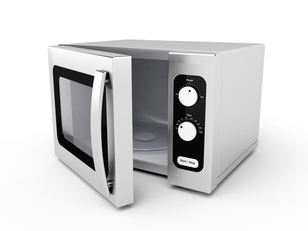 Silver microwave oven - Photo, Image