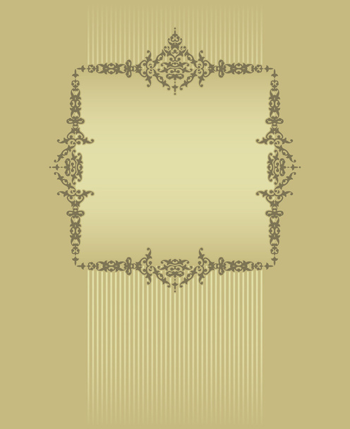 Frame with a gold background - Vector, Imagen