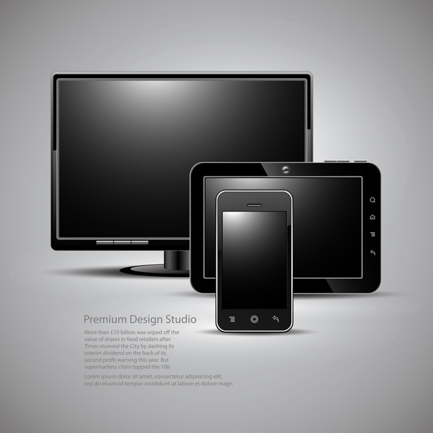 digital devices - Vektor, obrázek