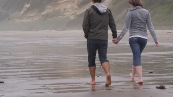 Couple at the beach - Filmati, video