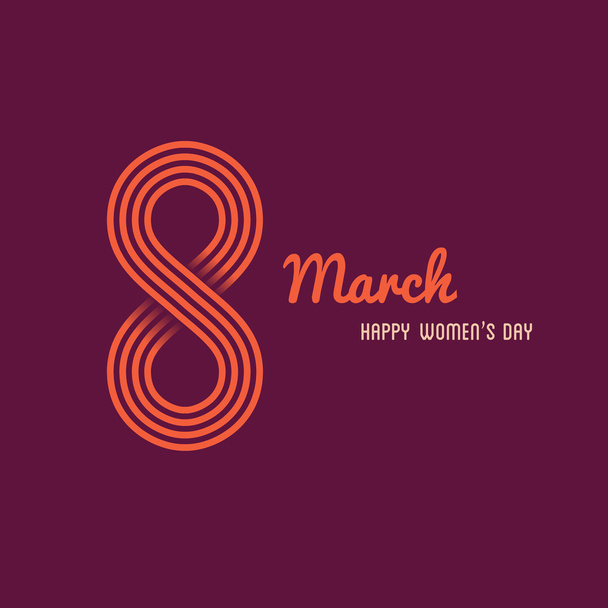 Happy Womens day template - Vector, afbeelding