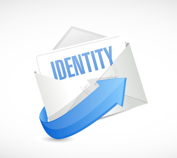 identity mail illustration design - Φωτογραφία, εικόνα