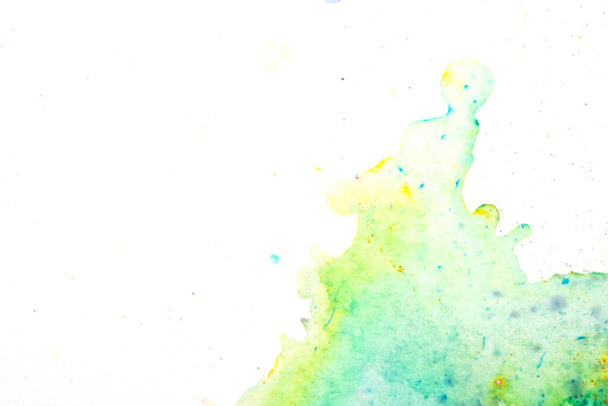 A Paint Powder and Splashes in Vibrant Watercolour Painting Exploding Colour Rainbows - Photo, Image