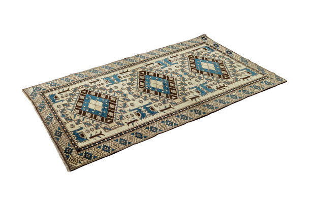 tejido a mano, alfombra turca de lana decorativa - Foto, Imagen