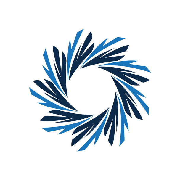 vortex symbol vector illustrator abstract icon logo template design, vortex logo - Διάνυσμα, εικόνα