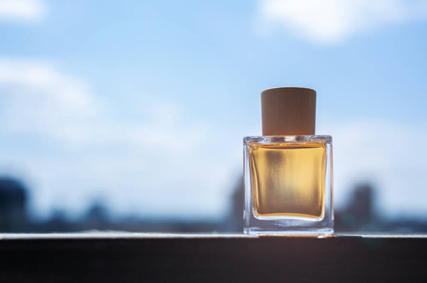 Perfume against the blue sky - Foto, imagen