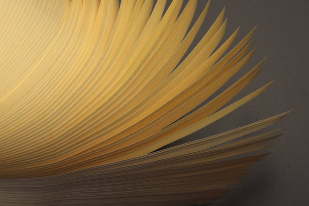 Beige yellow Color strip wave paper. Abstract texture background. - Fotó, kép