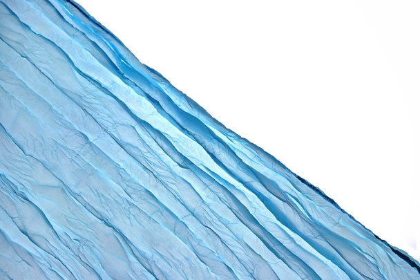 Narożnik niebieski wody Aqua falisty tkaniny teksturowanej tło - Zdjęcie, obraz