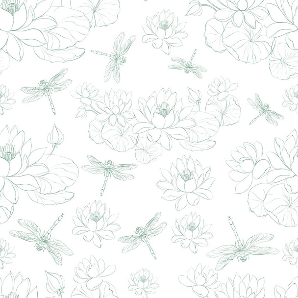 Tropical seamless pattern on white background - Vettoriali, immagini
