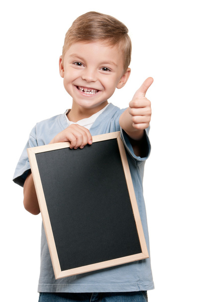 Boy with blackboard - Photo, image