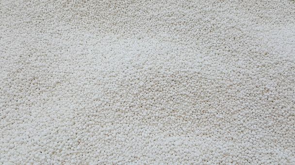 Polypropylene granule close-up background texture. plastic resin ( Masterbatch).Grey chemical granules for industrial plastic production. - Photo, Image