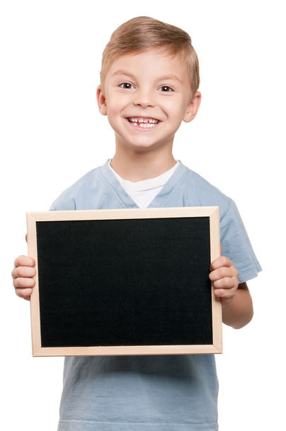 Boy with blackboard - Foto, immagini