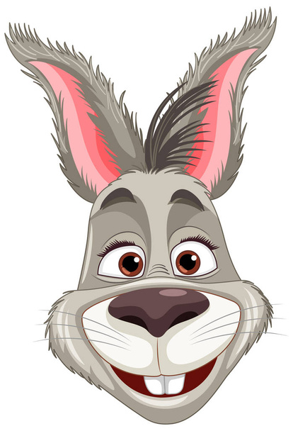 Cute rabbit cartoon character illustration - Вектор,изображение