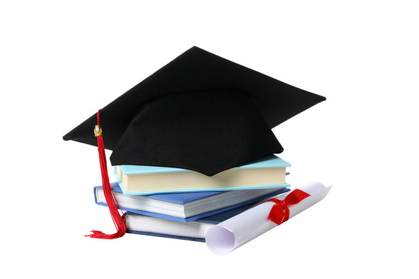 Concept of graduation, isolated on white background - Fotoğraf, Görsel