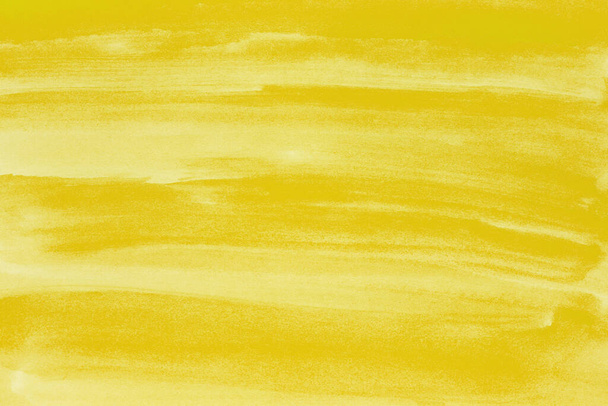  yellow watercolor background. hand painted by brush - Photo, Image